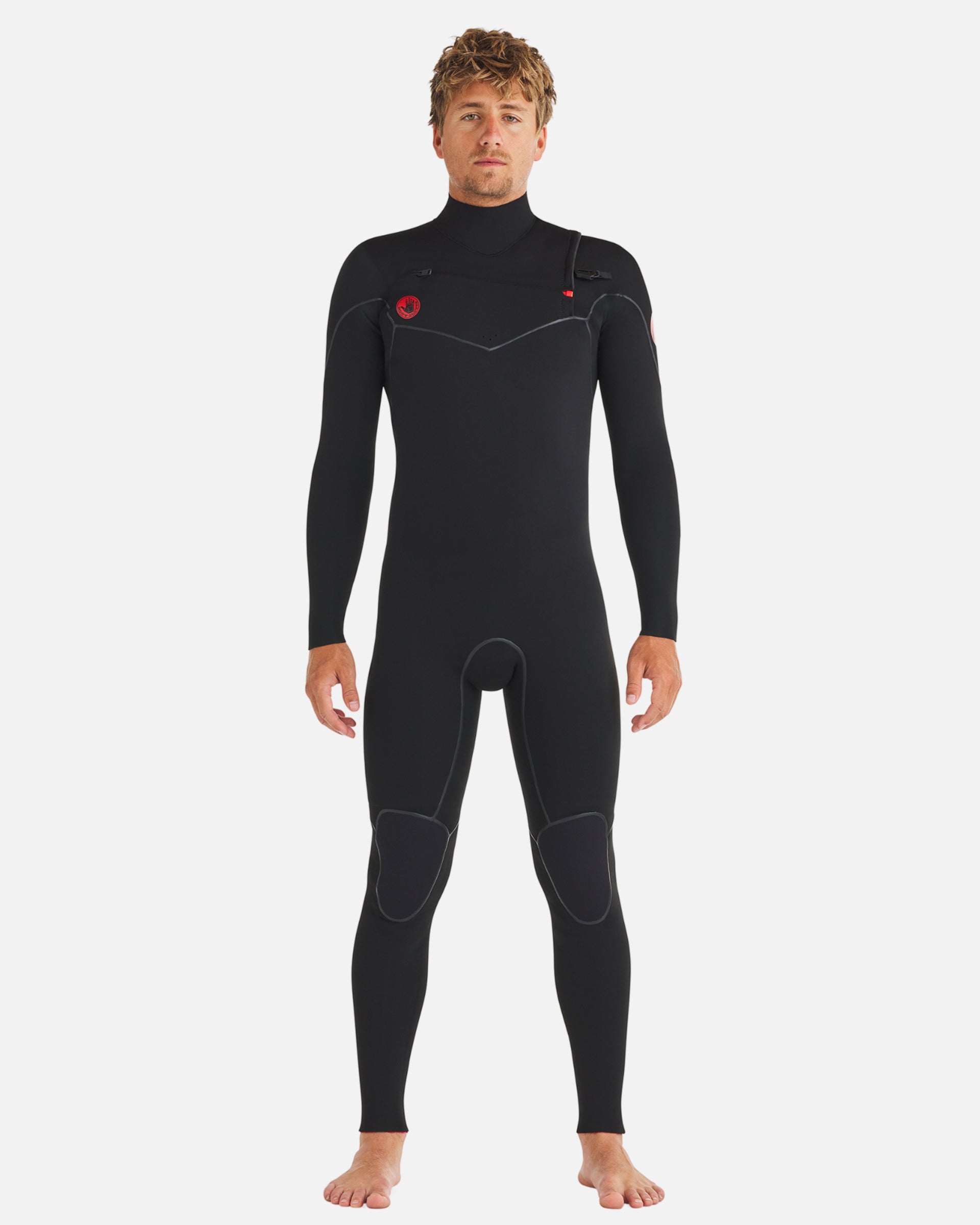 Body Glove Men's 4/3mm Red Cell Chest-Zip Fullsuit - Black